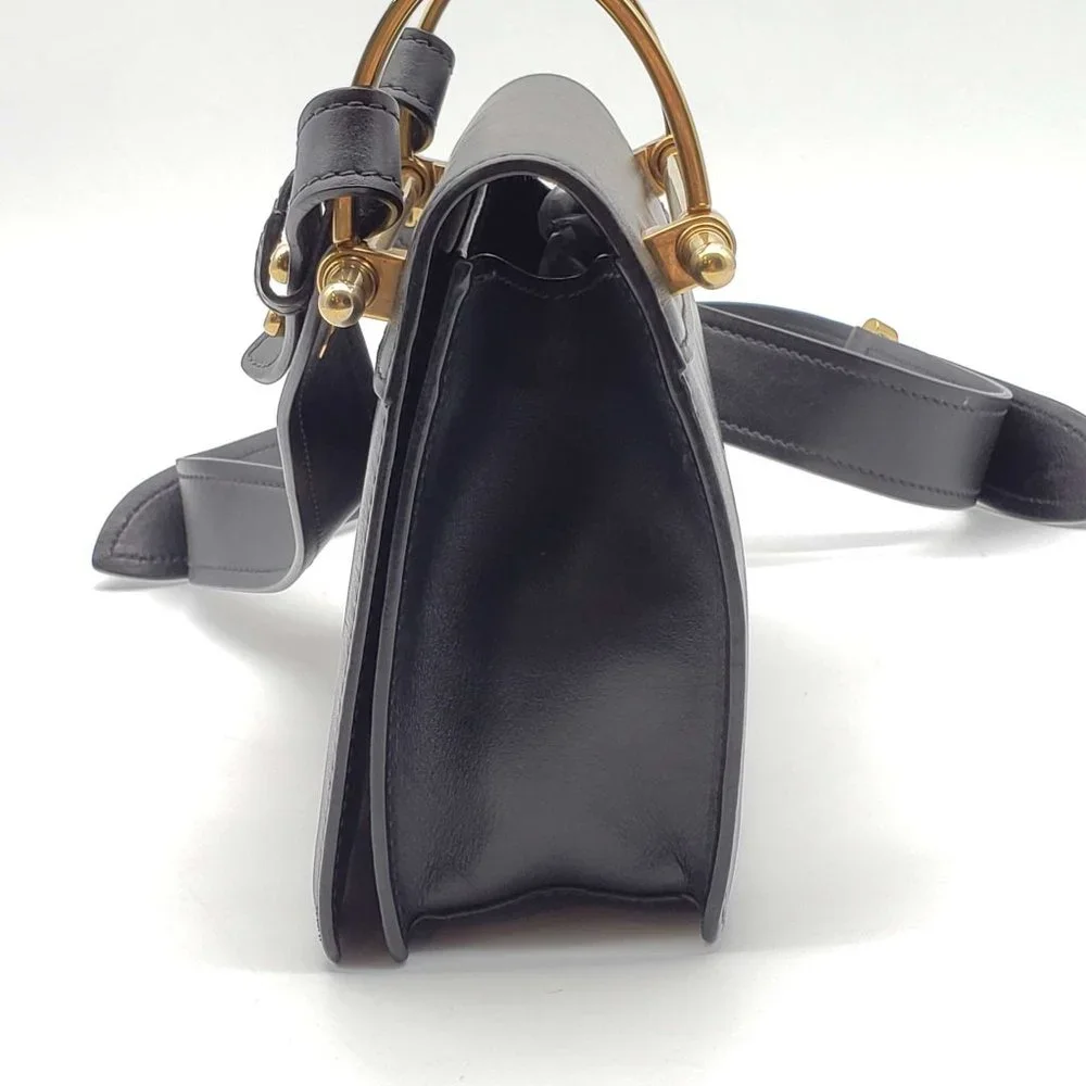 100% Authentic Prada Cahier Black Clutch Shoulder Bag - Picture 4 of 16